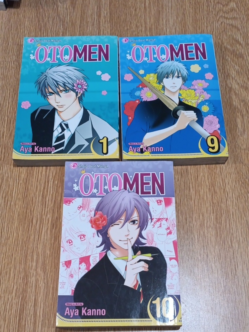 Otomen Manga Volumes 1, 9 & 10 by Aya Kanno